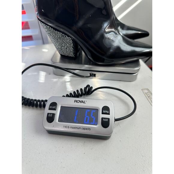 Simon Miller Womens Patent Leather Pointed Toe Boots Size 37 Witchy Gothic Black - Picture 10 of 11